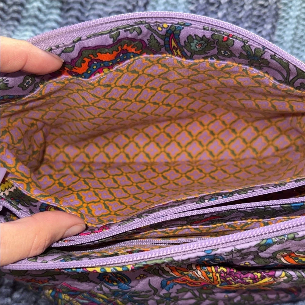 Vera Bradley Floral Crossbody Bag with Lavender Wallet - Picture 2 of 8